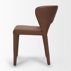 Marek Brown Wingback Dining Arm Chair (Set of 2) - Ornate Home