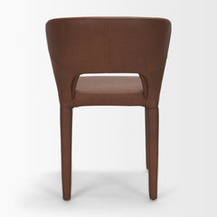 Marek Brown Wingback Dining Arm Chair (Set of 2) - Ornate Home