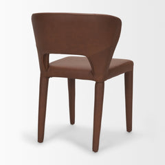 Marek Brown Wingback Dining Arm Chair (Set of 2) - Ornate Home