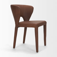 Marek Brown Wingback Dining Arm Chair (Set of 2) - Ornate Home