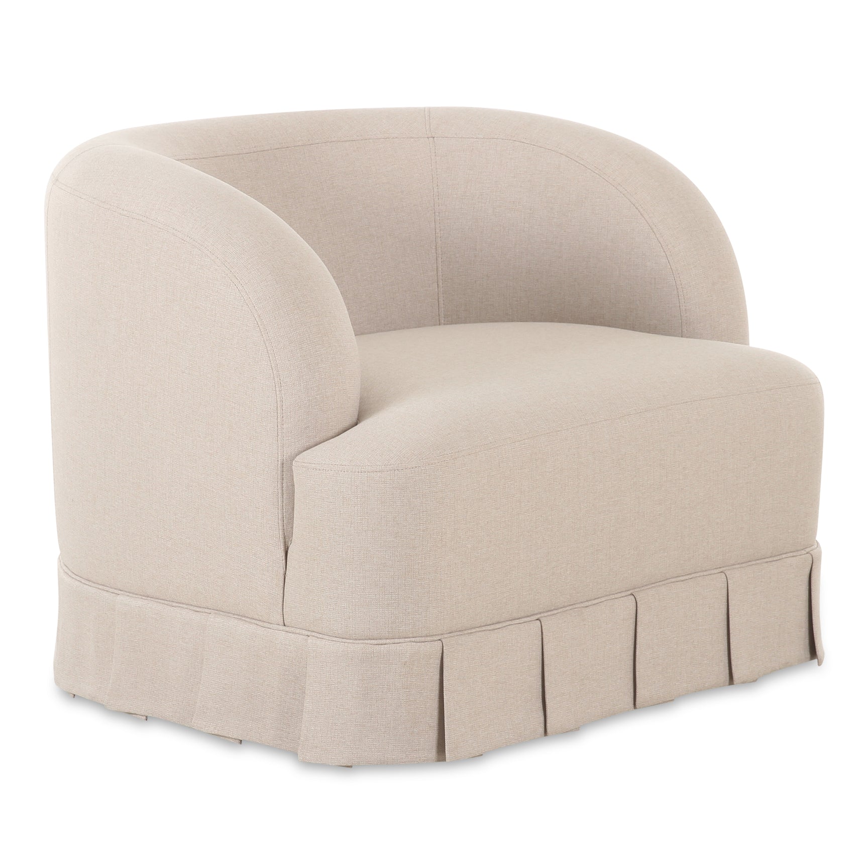 Maren Beige Swivel Chair - Ornate Home