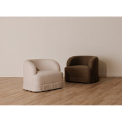 Maren Beige Swivel Chair - Ornate Home