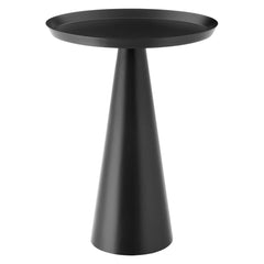 Maren Black Round Side Table - Ornate Home