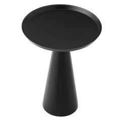 Maren Black Round Side Table - Ornate Home