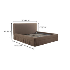 Maren Brown Queen Bed - Ornate Home
