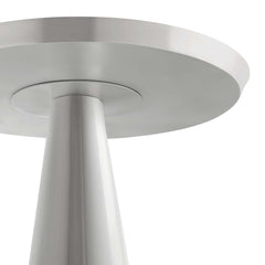 Maren Nickel Round Side Table - Ornate Home
