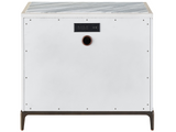 Maren Silver Lining Nightstand - Ornate Home