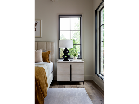 Maren Silver Lining Nightstand - Ornate Home