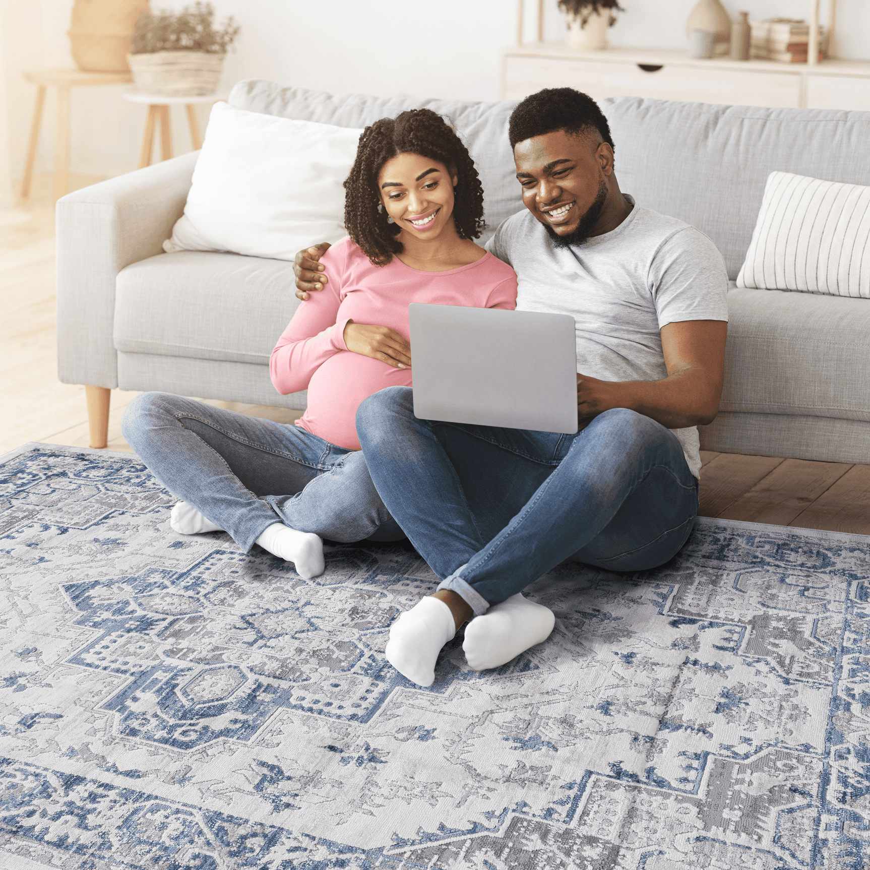 Marfi Non-Shedding Indoor Area Rug 5' x 7' - Ornate Home