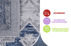 Marfi Non-Shedding Indoor Area Rug 5' x 7' - Ornate Home