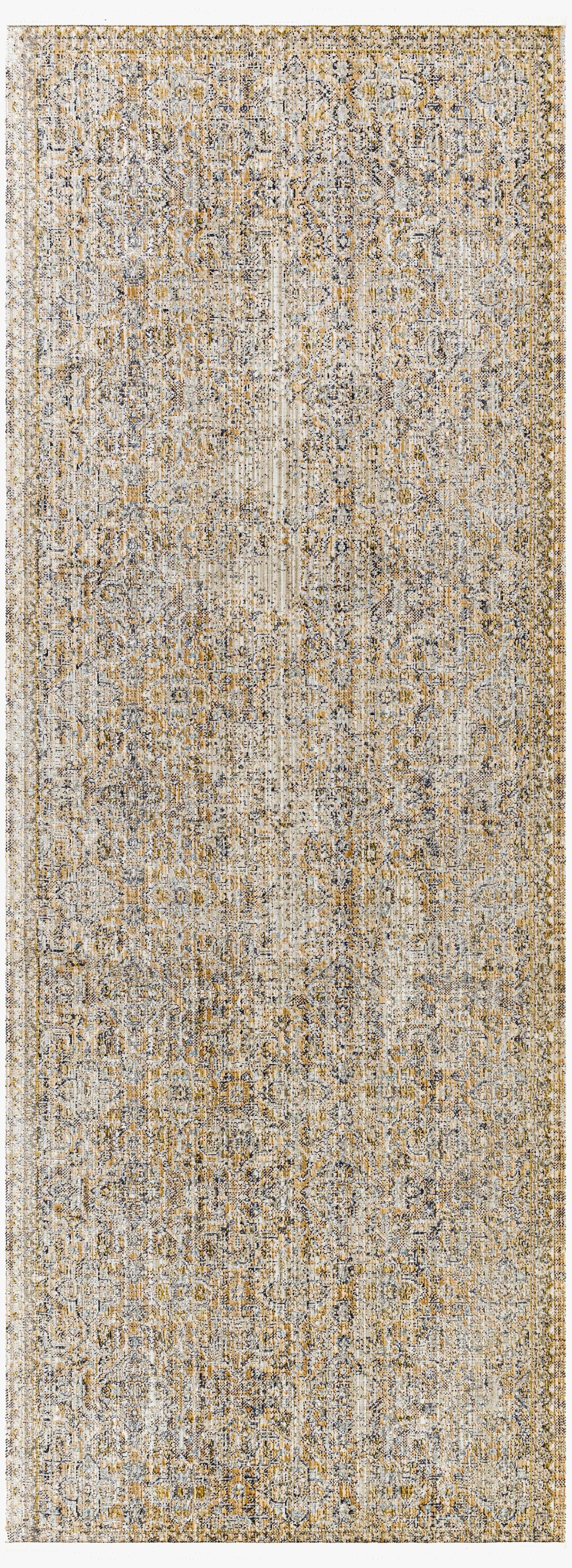 Margaret Beige & Blue Washable Outdoor Rug - Becki Owens x Livabliss - Clearance - Ornate Home