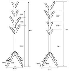 Margaret Black Coat Rack - Ornate Home