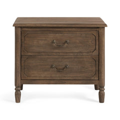 Margaux Toasted Chestnut 2-Drawer Nightstand