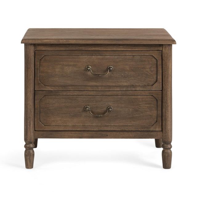 Margaux Toasted Chestnut 2-Drawer Nightstand