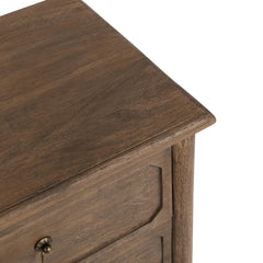 Margaux Toasted Chestnut 2-Drawer Nightstand