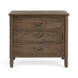 Margaux Toasted Chestnut 3-Drawer Nightstand