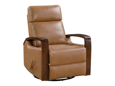 Margerie Camel Swivel Glider Reclining Chair - Ornate Home