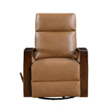 Margerie Camel Swivel Glider Reclining Chair - Ornate Home