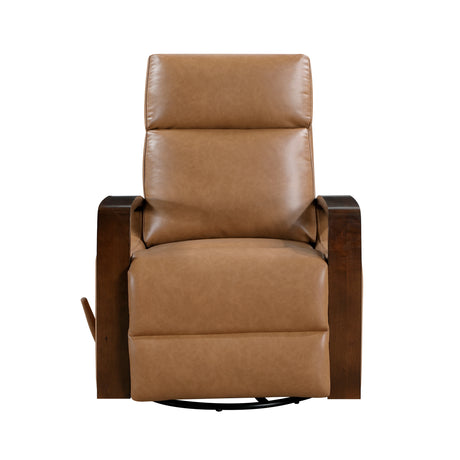 Margerie Camel Swivel Glider Reclining Chair - Ornate Home