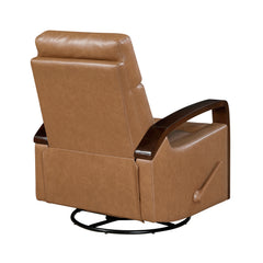 Margerie Camel Swivel Glider Reclining Chair - Ornate Home