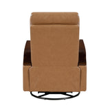 Margerie Camel Swivel Glider Reclining Chair - Ornate Home