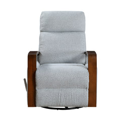 Margerie Gray Swivel Glider Reclining Chair - Ornate Home