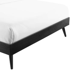 Margo Black Wood Queen Platform Bed Frame - Ornate Home