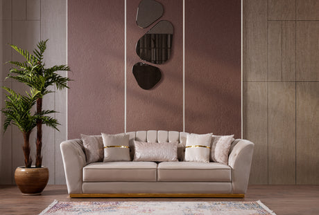 Margo Cream Living Room Set - Ornate Home