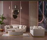 Margo Cream Living Room Set - Ornate Home