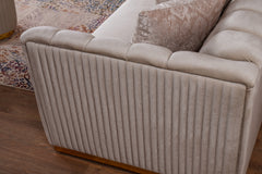 Margo Cream Loveseat - Ornate Home