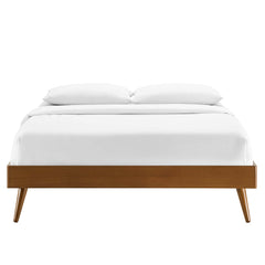 Margo Walnut Wood Full Platform Bed Frame - Ornate Home