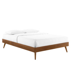 Margo Walnut Wood Queen Platform Bed Frame - Ornate Home
