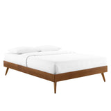 Margo Walnut Wood Twin Platform Bed Frame - Ornate Home