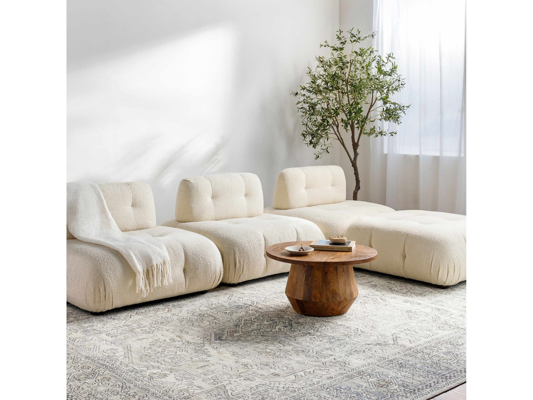 Margot Medallion Light Gray - Livabliss x Becki Owens - Ornate Home