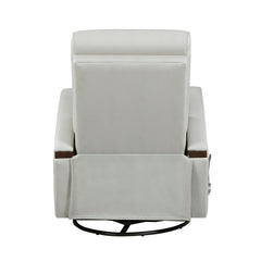 Margot Smoke Swivel Glider Reclining Chair - Ornate Home