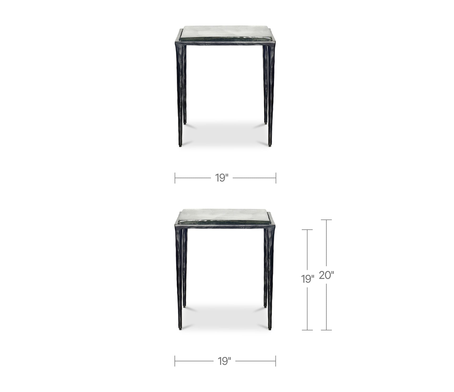 Mari Clear Side Table - Ornate Home