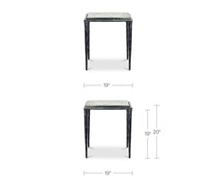 Mari Clear Side Table - Ornate Home