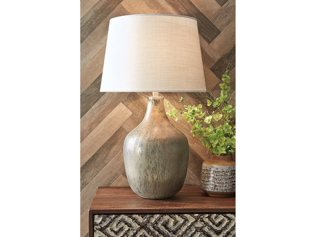 Mari Gray/Gold Table Lamp (Set of 2) (Online Special Price) - Ornate Home