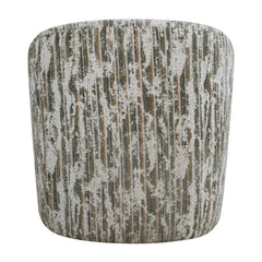 Mari Green/White Boucle Swivel Chair - Ornate Home