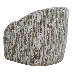 Mari Green/White Boucle Swivel Chair - Ornate Home