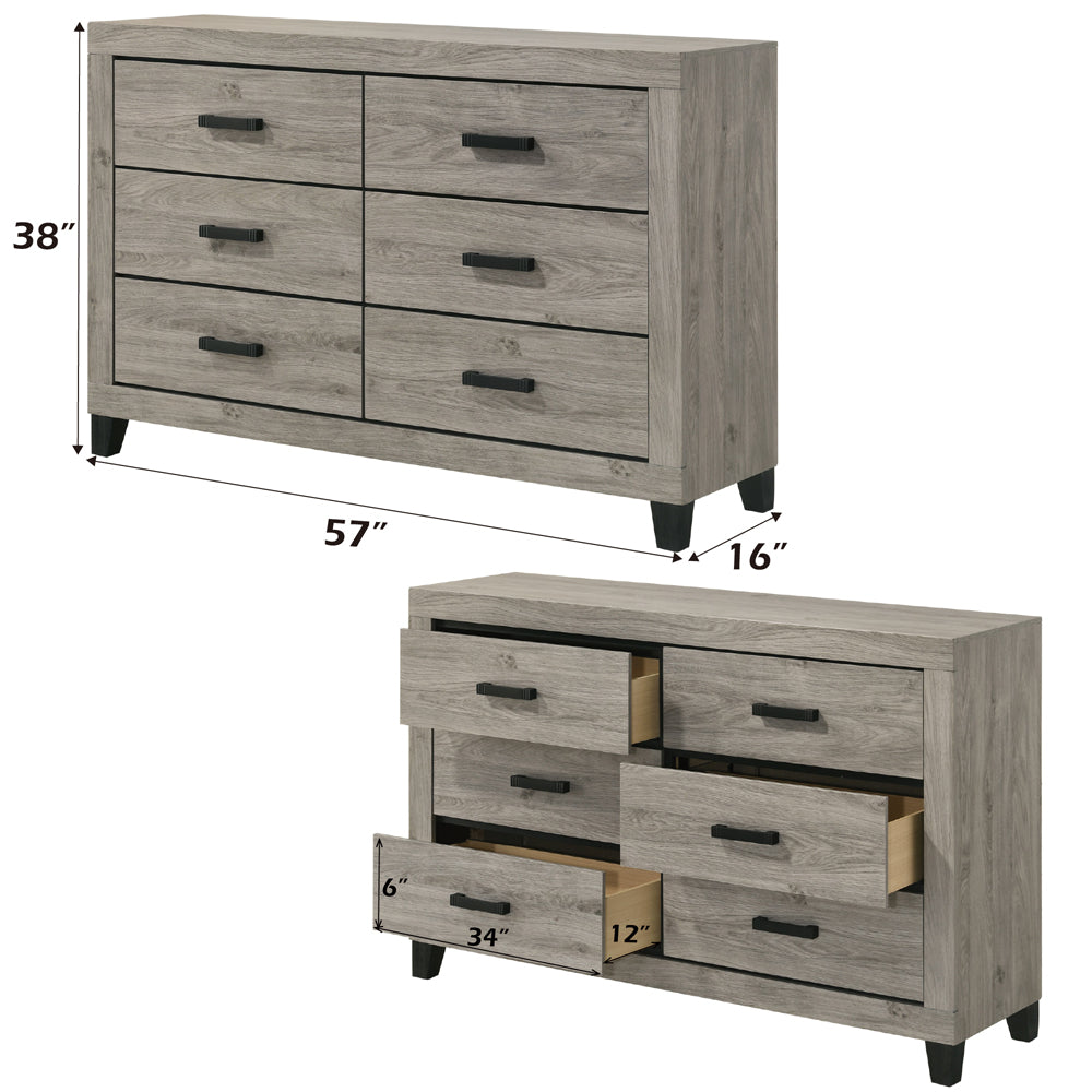 Mari Light Gray Dresser - Ornate Home