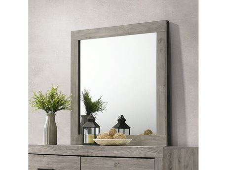 Mari Light Gray Mirror - Ornate Home