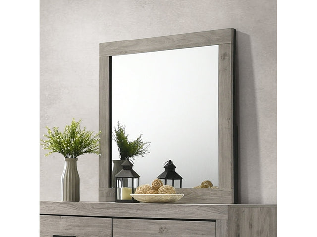 Mari Light Gray Mirror - Ornate Home