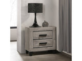Mari Light Gray Nightstand - Ornate Home