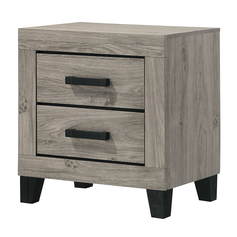 Mari Light Gray Nightstand - Ornate Home