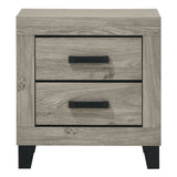 Mari Light Gray Nightstand - Ornate Home