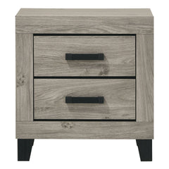 Mari Light Gray Nightstand - Ornate Home