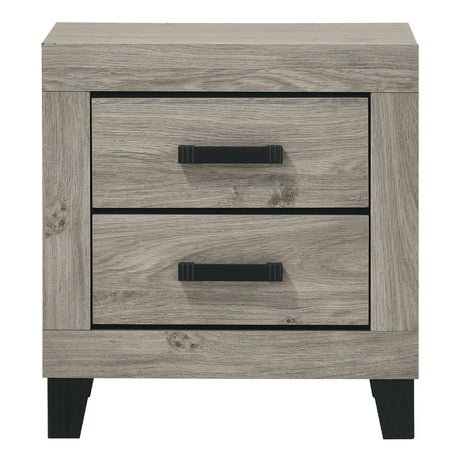 Mari Light Gray Nightstand - Ornate Home