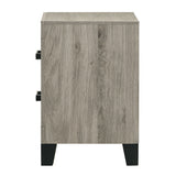 Mari Light Gray Nightstand - Ornate Home