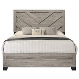 Mari Light Gray Queen Bed - Ornate Home